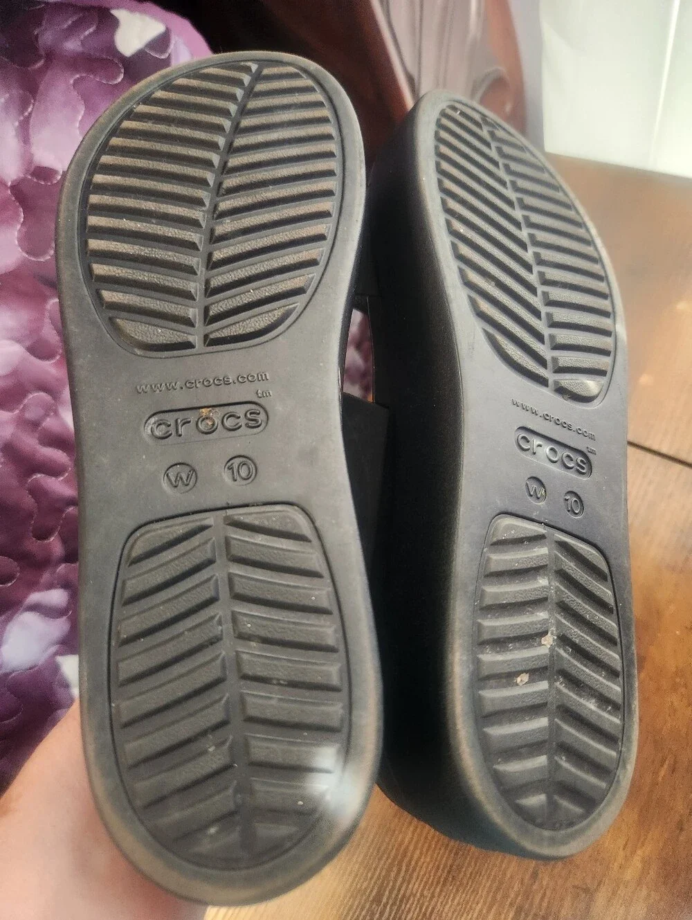 Crocs Brooklyn Buckle Low Wedge Sandal Size 10